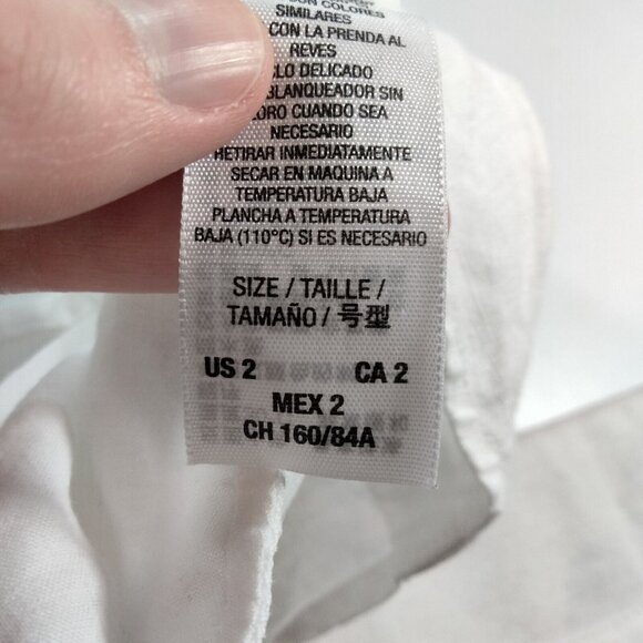 Juicy Couture Linen Ruffle Shirt Coquette Feminine Romantic Boho Y2K Siz… - Picture 5 of 8